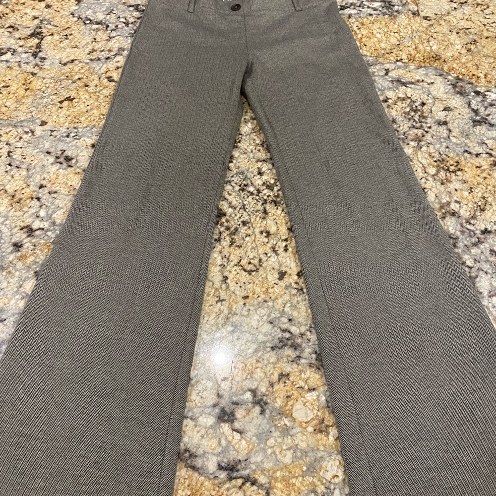 Betabrand Grey Tweed Herringbone Work Yoga Pant